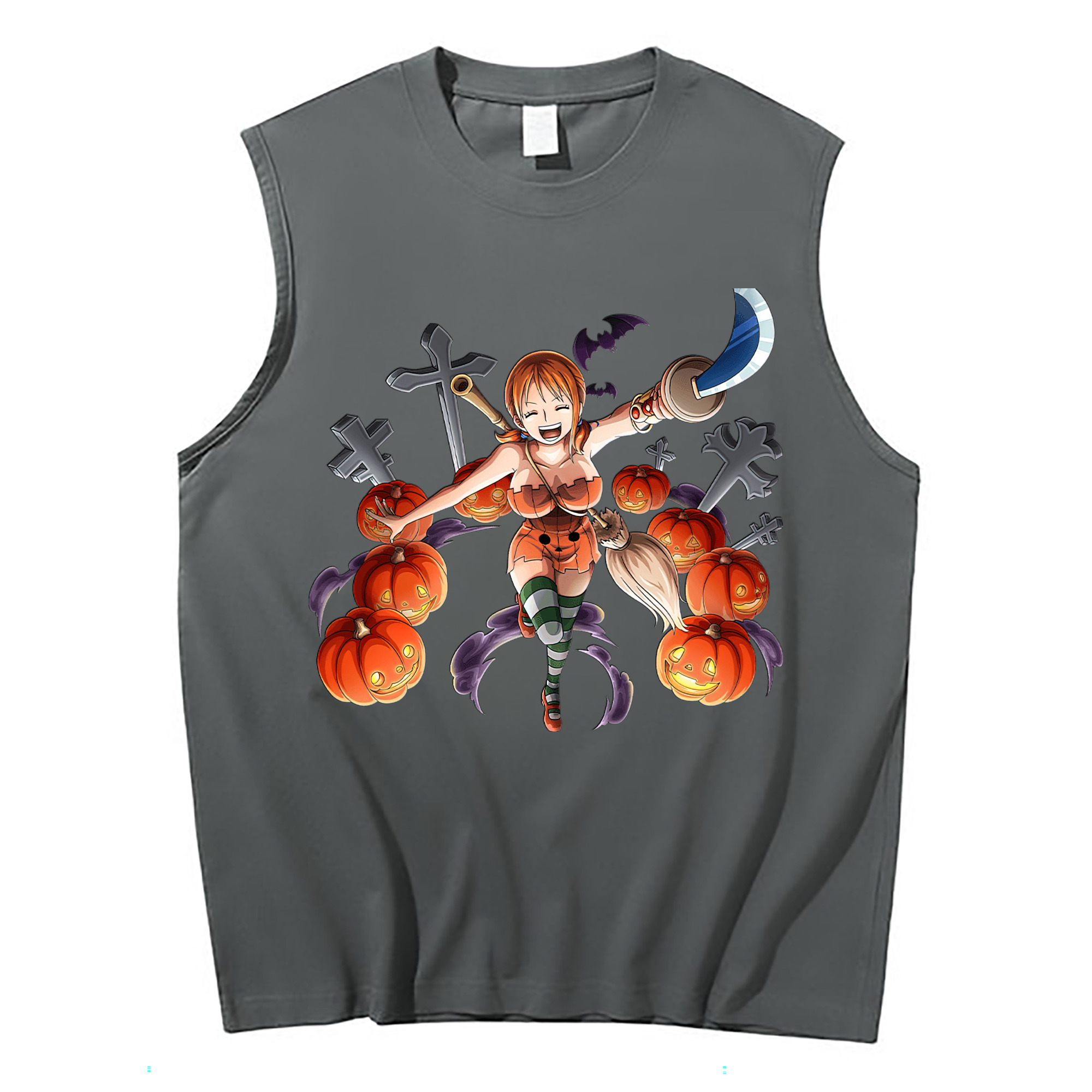 ワンピース ナミ ONE PIECE Nami コットン100％タンクトップ（フロントプリント）
